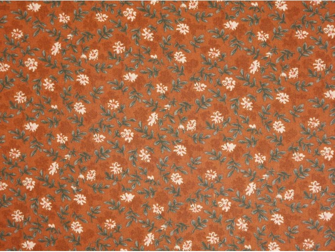Printed Cotton Poplin Fabric - Woodland Flowers